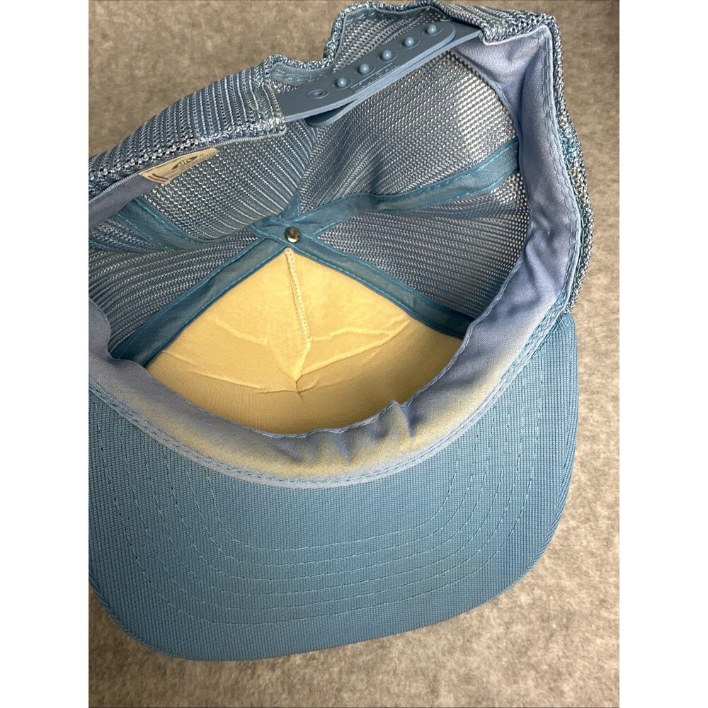 Vtg Bass Pro Shops Blue Trucker Baseball Hat Mesh Cap Outdoor Fishing SnapBack - Picture 6 of 6